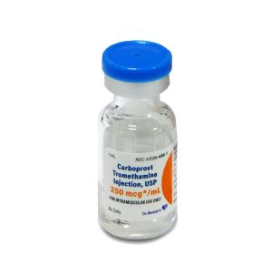 Carboprost Tromethamine Injection, USP 250 mcg/mL vial
