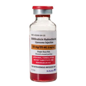 DOXOrubicin Hydrochloride Liposome Injection 50 mg/25 mL (2 mg/mL) per vial